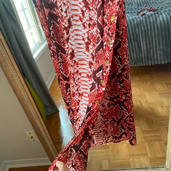 Michael Kors Red Snake print dress : Size S - Picture 5 of 8